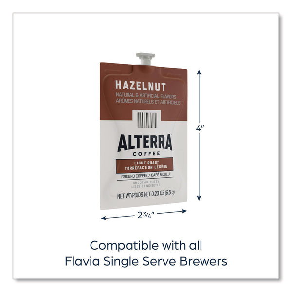 Flavia Alterra Hazelnut Coffee Freshpack, Hazelnut, 0.23 oz Pouch, 100/Carton (LAV48011) Case of 100