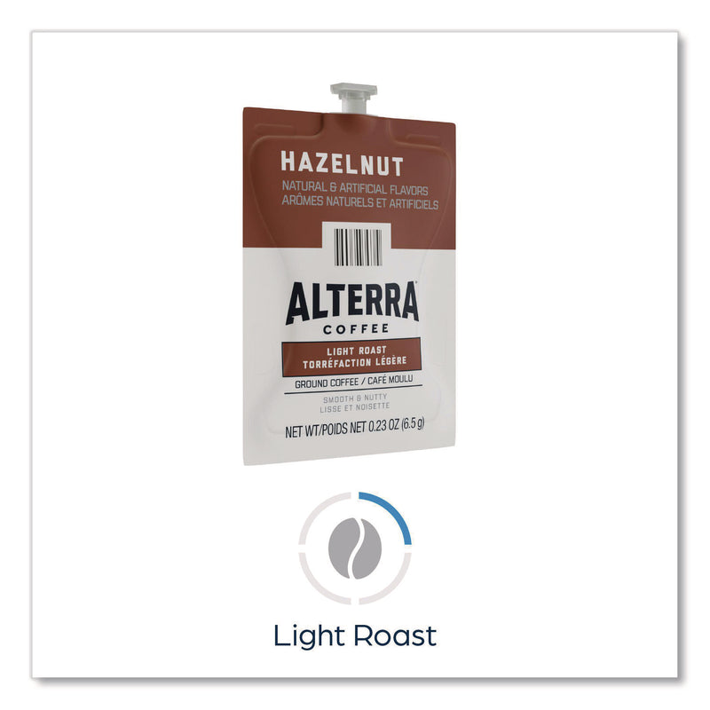 Flavia Alterra Hazelnut Coffee Freshpack, Hazelnut, 0.23 oz Pouch, 100/Carton (LAV48011) Case of 100