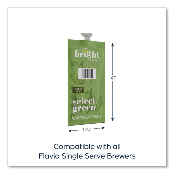 Flavia The Bright Tea Co. Select Green Tea Freshpack, Select Green, 0.09 oz Pouch, 100/Carton (LAV48028) Case of 100