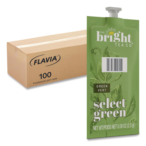 Flavia The Bright Tea Co. Select Green Tea Freshpack, Select Green, 0.09 oz Pouch, 100/Carton (LAV48028) Case of 100