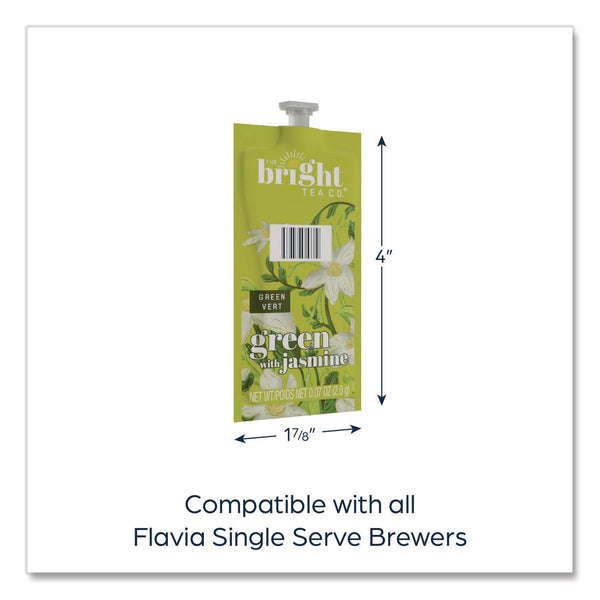FLAVIA® The Bright Tea Co. Green with Jasmine Tea Freshpack, Green with Jasmine, 40/Carton (LAV48723) Case of 40