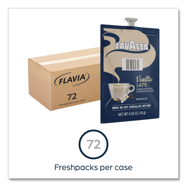 FLAVIA® Lavazza Vanilla Latte, Vanilla, 0.56 oz Pouch, 72/Carton (LAV48689) Case of 72
