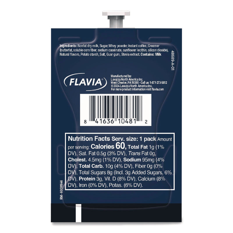 FLAVIA® Lavazza Vanilla Latte, Vanilla, 0.56 oz Pouch, 72/Carton (LAV48689) Case of 72
