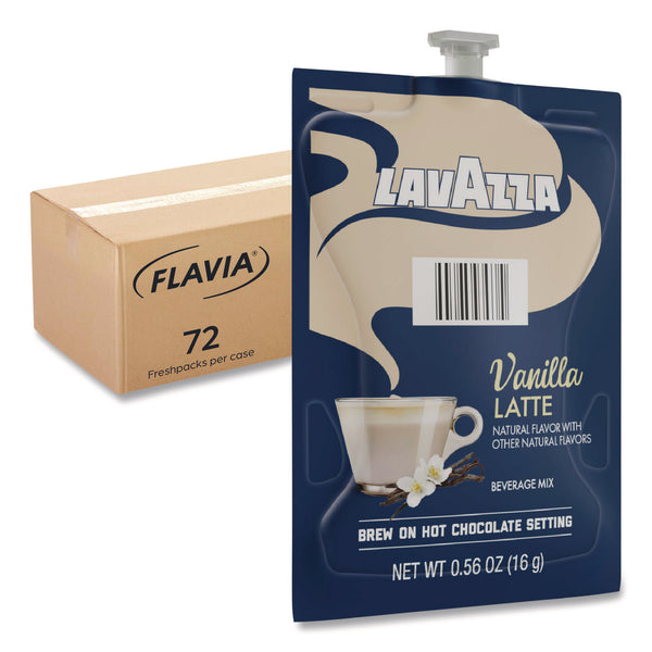 FLAVIA® Lavazza Vanilla Latte, Vanilla, 0.56 oz Pouch, 72/Carton (LAV48689) Case of 72