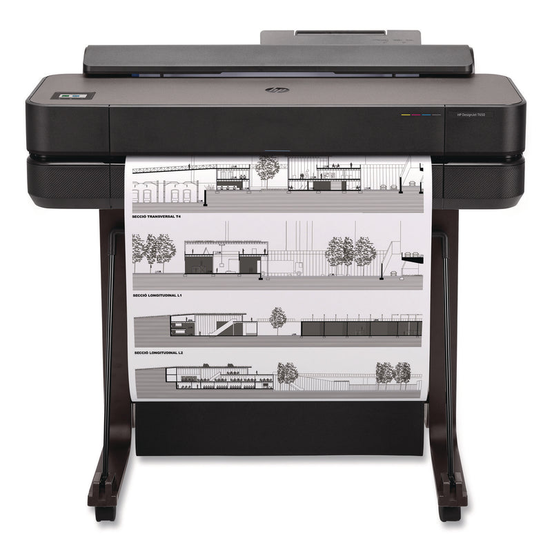 HP DesignJet T650 24" Printer with One-Year Warranty (HEW5HB08W) Each