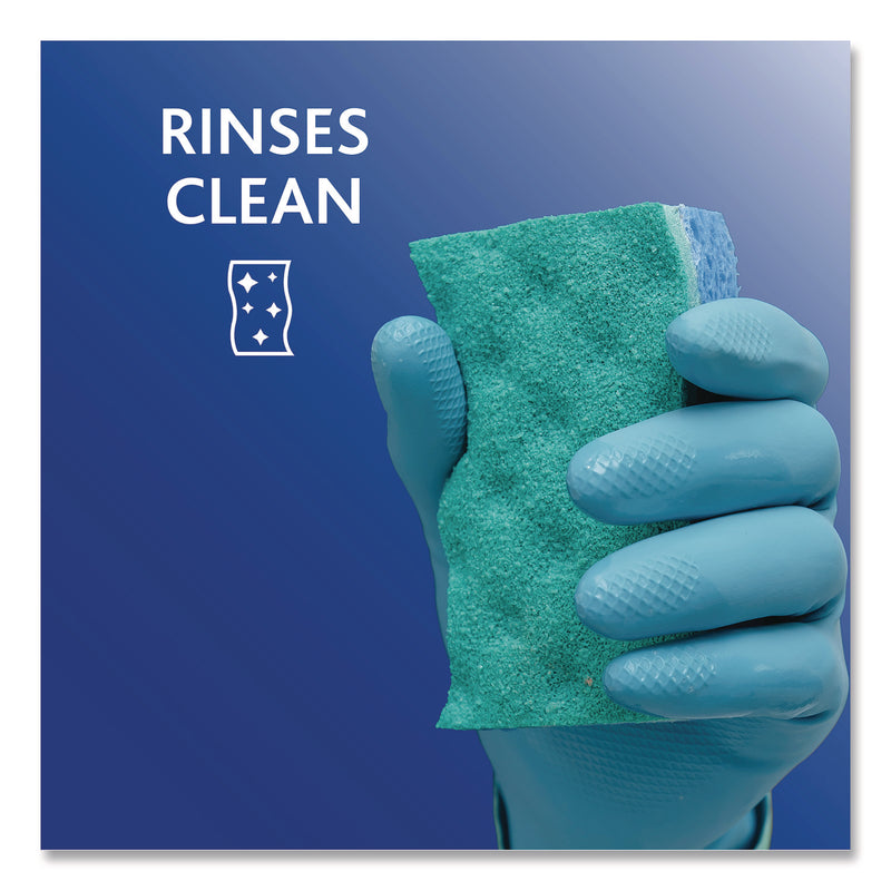 O-Cedar® Scrunge Non-Scratch Scrub Sponge, 2.63" x 4.25", 1" Thick, Green/Blue, 2/Pack, 8 Packs/Carton (FHD169431CT) Case of 8