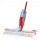 O-Cedar® ProMist MAX Spray Mop, Red/White/Gray Microfiber Head, 48" Red/Black/Gray Plastic Handle, 4/Carton (FHD173563CT) Case of 4