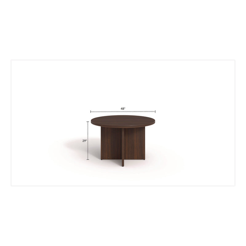 Alera Seville Round Conference Table, Round, 48" Diameter, Mahogany (ALESV4848MY) Each