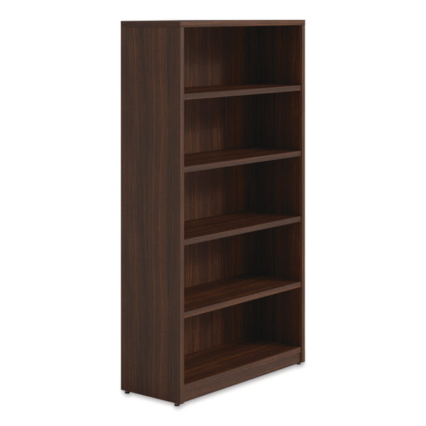 Alera Seville Bookcase, Five-Shelf, 36" x 14" x 65", Mahogany (ALESVBC6536MY) Each