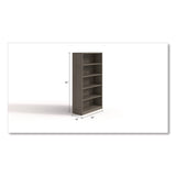 Alera Seville Bookcase, Five-Shelf, 36" x 14" x 65", Walnut (ALESVBC6536WA) Each