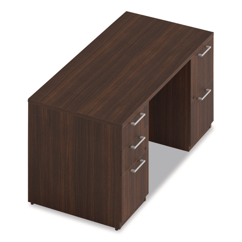 Alera Seville Series Double Pedestal Desk, 60" x 30" x 29", Mahogany (ALESVDP6030MY) Each