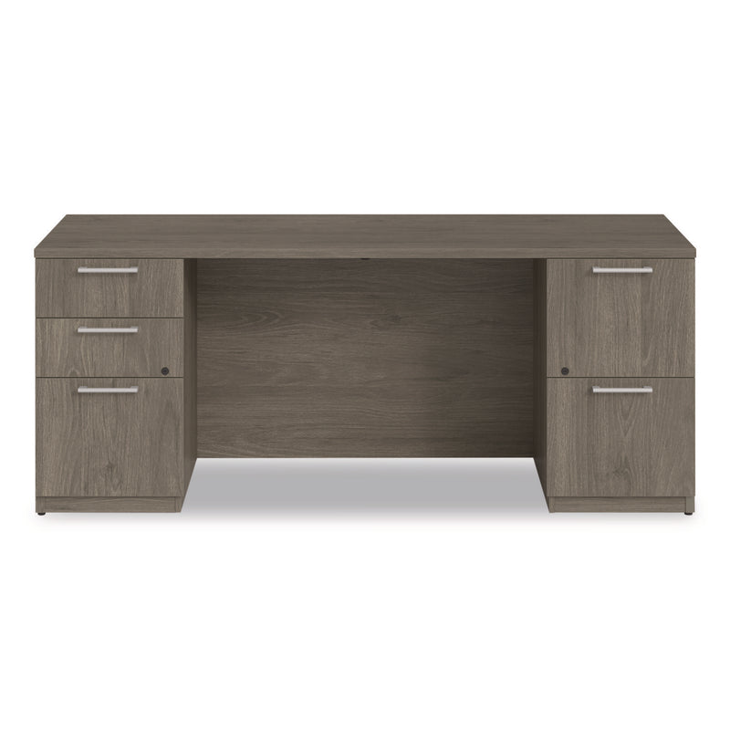 Alera Seville Series Double Pedestal Credenza, 72w x 24d x 29h, Walnut (ALESVDPC7224WA) Each