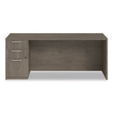 Alera Seville Series Credenza with Pedestal, Left Pedestal, 72w x 24d x 29h, Walnut (ALESVLSPC7224WA) Each