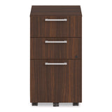 Alera Seville Series Mobile Pedestal, Left/Right, 3-Drawer: Box/Box/File, Legal, Mahogany, 15" x 18" x 27" (ALESVMPBBFMY) Each