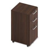 Alera Seville Series Mobile Pedestal, Left/Right, 3-Drawer: Box/Box/File, Legal, Mahogany, 15" x 18" x 27" (ALESVMPBBFMY) Each