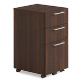 Alera Seville Series Mobile Pedestal, Left/Right, 3-Drawer: Box/Box/File, Legal, Mahogany, 15" x 18" x 27" (ALESVMPBBFMY) Each