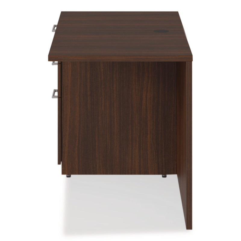 Alera® Seville Series Desk Return with Pedestal, Left, 48" x 24" x 29", Mahogany (ALESVRLP4824MY) Each