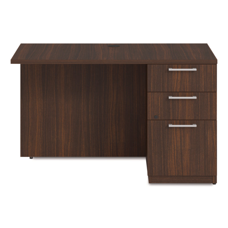 Alera® Seville Desk Return with Pedestal, Right, 48" x 24" x 29", Mahogany (ALESVRRP4824MY) Each