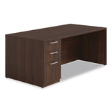 Alera Seville Series Single Pedestal Desk, Left Pedestal, 72" x 36" x 29", Mahogany (ALESVSPL7236MY) Each