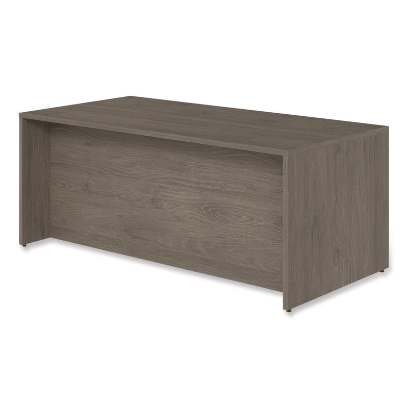 Alera Seville Series Single Pedestal Desk, Left Pedestal, 72" x 36" x 29", Walnut (ALESVSPL7236WA) Each