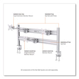 Tripp Lite by Eaton Slat Rail for Slat Wall System for 32" TVs, 3.39w x 1.8d x 41h, Silver, Supports 33 lb (TRPDMSWSLATTAA) Each