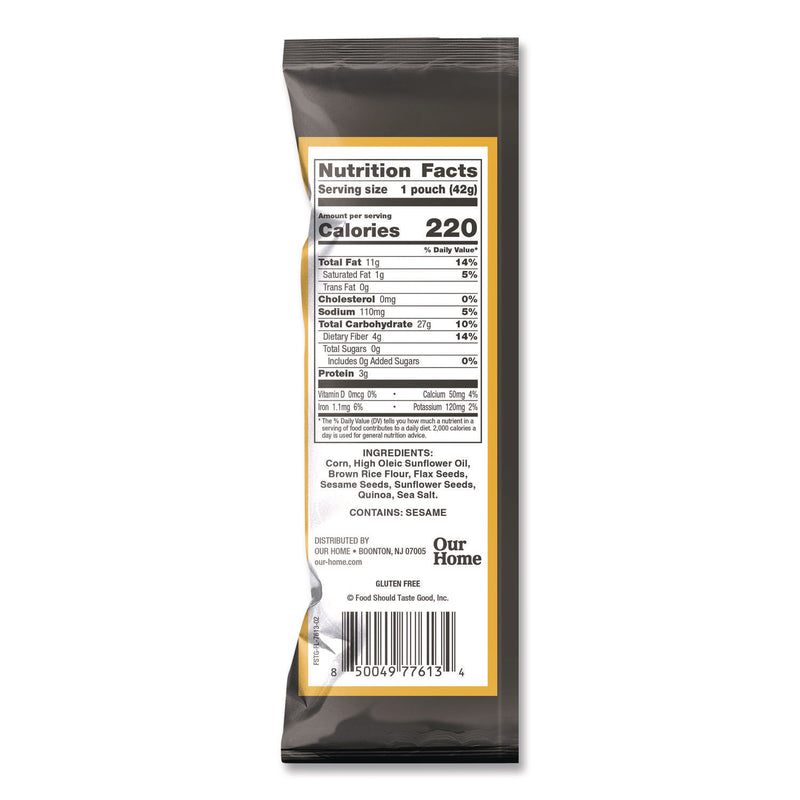 Food Should Taste Good™ Tortilla Chips, Multigrain with Sea Salt, 1.5 oz, 24/Carton (AVT77613) Case of 24