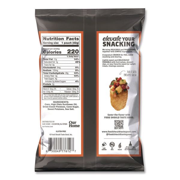 Food Should Taste Good™ Tortilla Chips, Sweet Potato with Sea Salt, 1.5 oz, 24/Carton (AVT77612) Case of 24