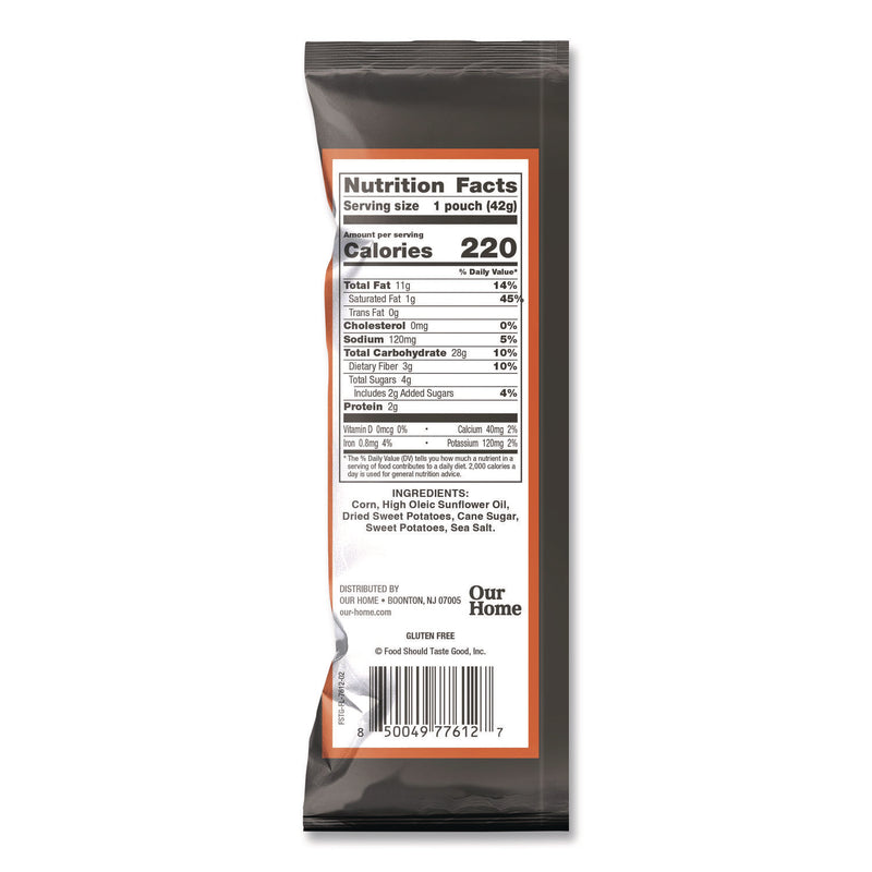 Food Should Taste Good™ Tortilla Chips, Sweet Potato with Sea Salt, 1.5 oz, 24/Carton (AVT77612) Case of 24