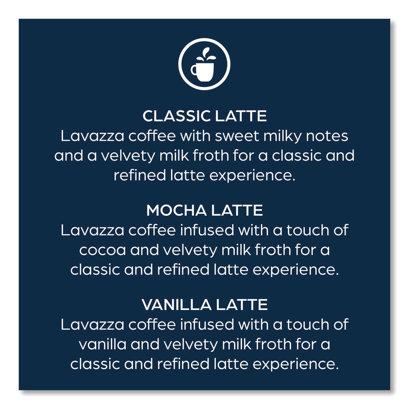 Lavazza Latte Merchandiser Kit, Classic/Mocha/Vanilla Freshpacks, 54/Carton (LAV48728) Case of 54