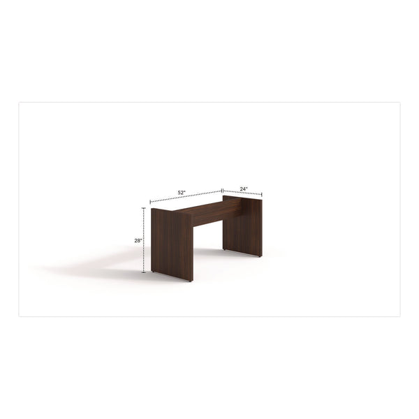 Alera Seville 96" Wide Conference Table Base, 50w x 22d x 28h, Mahogany (ALESV9648MYBS) Each