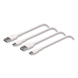 Belkin® BOOST CHARGE USB-C to USB-A Cable, 3.3 ft, White, 2/Pack (BLKCAB001BT1MWH) Each