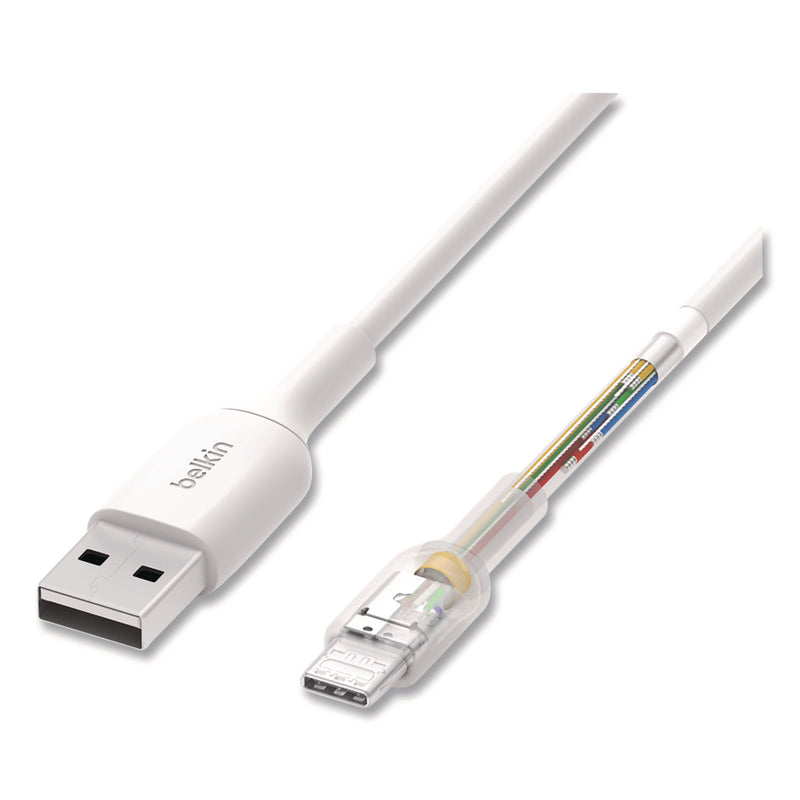 Belkin® BOOST CHARGE USB-C to USB-A Cable, 3.3 ft, White, 2/Pack (BLKCAB001BT1MWH) Each
