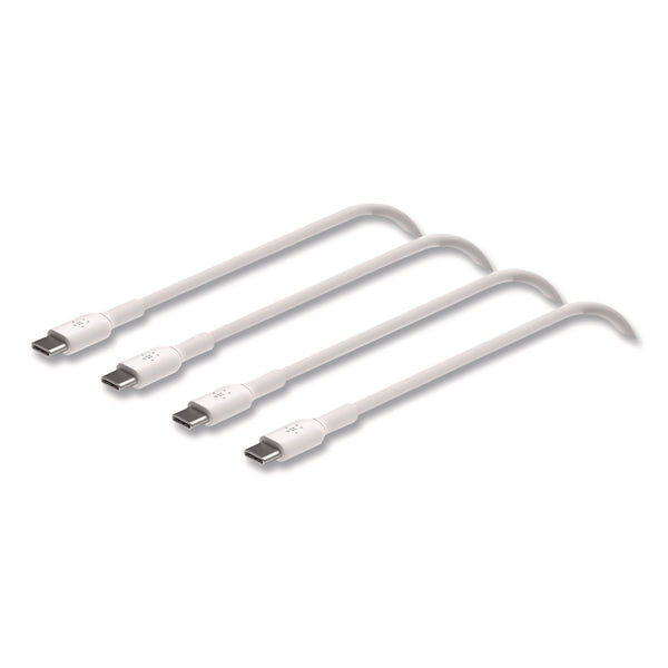Belkin® BOOST CHARGE USB-C to USB-C Cable, 3.3 ft, White, 2/Pack (BLKCAB003BT1MWH) Each