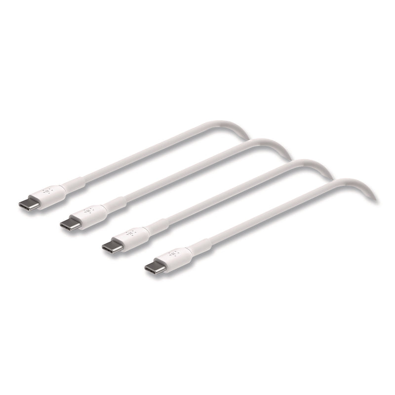 Belkin® BOOST CHARGE USB-C to USB-C Cable, 3.3 ft, White, 2/Pack (BLKCAB003BT1MWH) Each