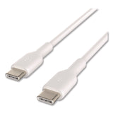 Belkin® BOOST CHARGE USB-C to USB-C Cable, 3.3 ft, White, 2/Pack (BLKCAB003BT1MWH) Each