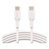 Belkin® BOOST CHARGE USB-C to USB-C Cable, 3.3 ft, White, 2/Pack (BLKCAB003BT1MWH) Each