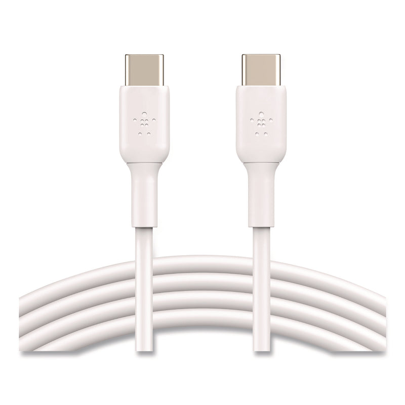 Belkin® BOOST CHARGE USB-C to USB-C Cable, 3.3 ft, White, 2/Pack (BLKCAB003BT1MWH) Each