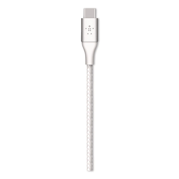 Belkin® BOOST CHARGE Braided USB-C to USB-C Cable, 6.6 ft, White (BLKCAB004BT2MWH) Each
