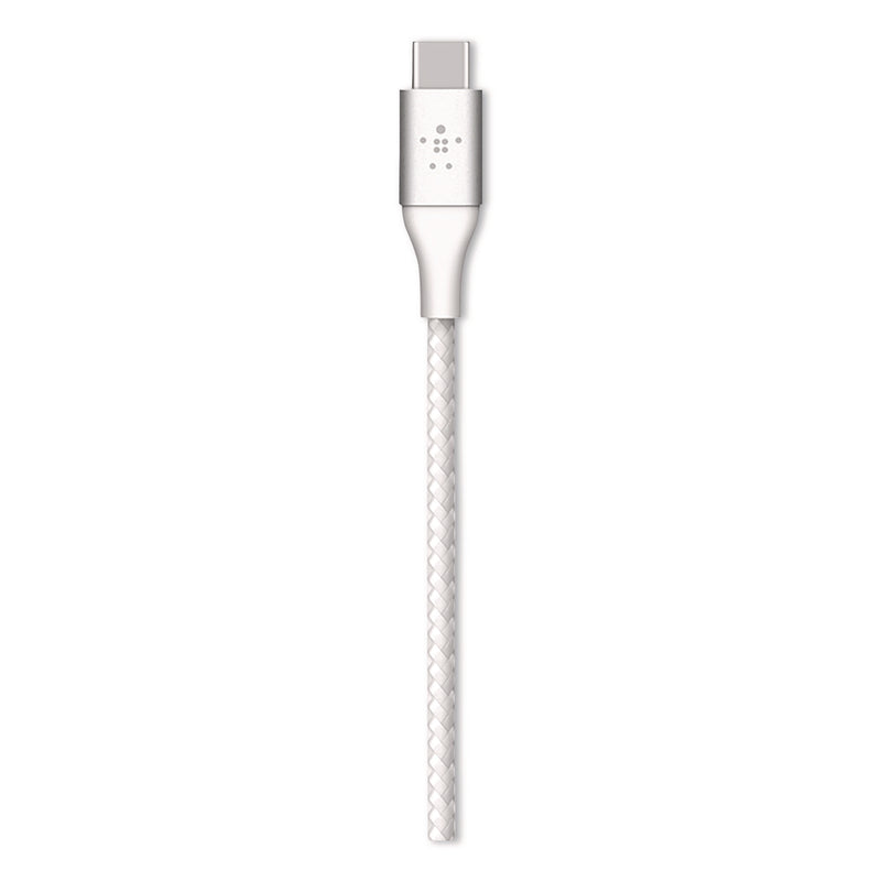 Belkin® BOOST CHARGE Braided USB-C to USB-C Cable, 6.6 ft, White (BLKCAB004BT2MWH) Each