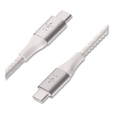 Belkin® BOOST CHARGE Braided USB-C to USB-C Cable, 6.6 ft, White (BLKCAB004BT2MWH) Each