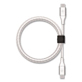 Belkin® BOOST CHARGE Braided USB-C to USB-C Cable, 6.6 ft, White (BLKCAB004BT2MWH) Each