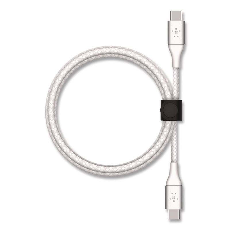 Belkin® BOOST CHARGE Braided USB-C to USB-C Cable, 6.6 ft, White (BLKCAB004BT2MWH) Each