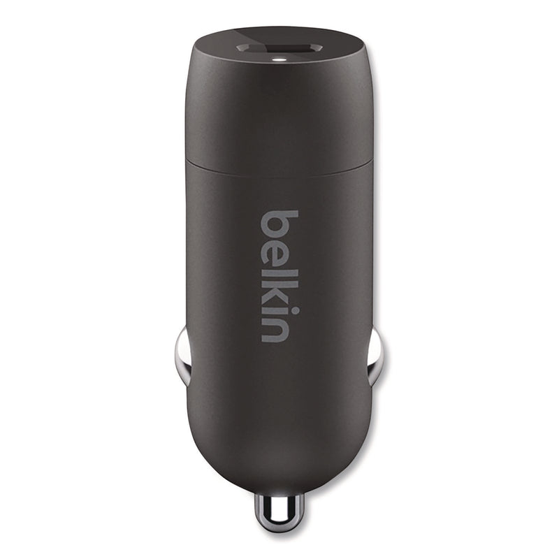 Belkin® BOOST CHARGE USB-PD Car Charger + Lightning to USB-C Cable, 30 W, USB-C, Black (BLKCCA004BT1MBK) Each