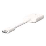 Belkin® RockStar USB-C Audio + Charge Adapter, White (BLKF7U081BTWH) Each