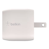 Belkin® BOOST CHARGE USB-C PD 3.0 PPS Wall Charger + USB-C to USB-C Cable, White (BLKWCA005DQ1MWH) Each
