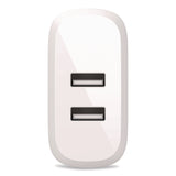 Belkin® BOOST CHARGE Dual USB-A Wall Charger + Lightning to USB-A Cable, White (BLKWCD001DQ1MWH) Each