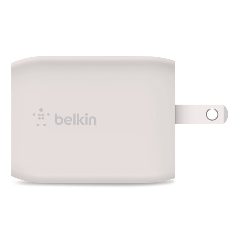 Belkin® BOOST CHARGE Pro Dual USB-C GaN Wall Charger with PPS, White (BLKWCH013DQWH) Each