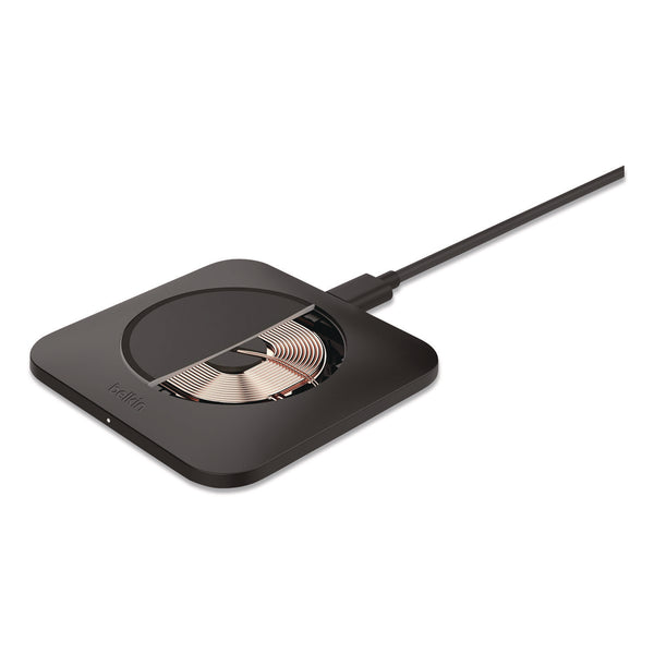 Belkin® BOOST CHARGE Pro Universal Easy Align Wireless Charging Pad, Qi Wireless Charging, 15 W, Black (BLKWIA007TTBK) Each