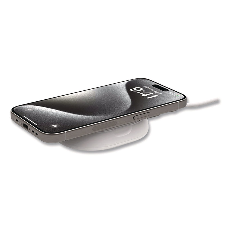 Belkin® BOOST CHARGE Pro Convertible Magnetic Wireless Charging Stand, Qi2 Wireless Charging, 15 W, White (BLKWIA008TTWH) Each