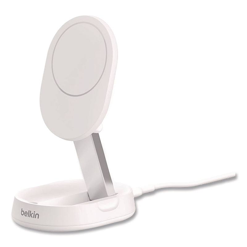Belkin® BOOST CHARGE Pro Convertible Magnetic Wireless Charging Stand, Qi2 Wireless Charging, 15 W, White (BLKWIA008TTWH) Each